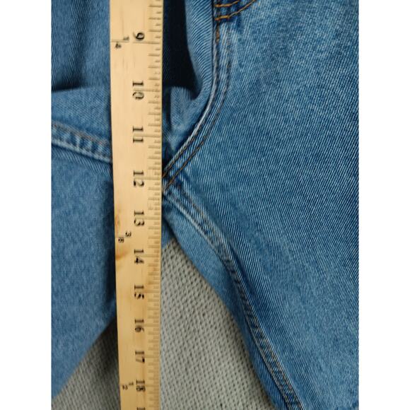 Calvin Klein Vintage Jean Shorts Men's 37X8 Blue Stone Wash Baggy Street Grunge - Picture 9 of 13